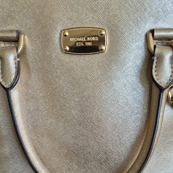 Michael Kors Metallic Gold Shoulder Bag main image 5